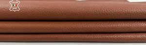 TAN BROWN GRAINY ROUGH Soft Italian Goatskin Goat leather hides 6sqf 1.0mm C2689 - Picture 1 of 7