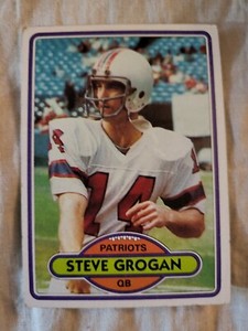 1980 Topps Steve Grogan NRMT card #435