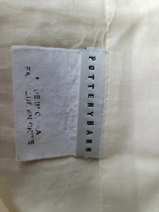 Pottery Barn shears pocket rod qty 2 size 48 x 84 butter cream - Picture 1 of 5