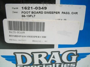 Chrome Sweeper Streamline Passenger Floorboards 1621-0349 Harley FLT FLH - Picture 1 of 5