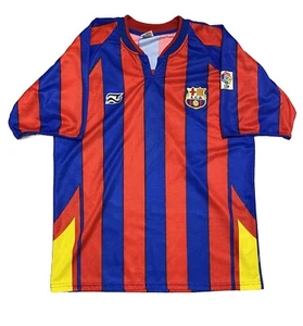 Barcelona Home 2005-2006 Jonel Shirt Size MED Men’s Soccer Jersey #10 Ronaldinho - Picture 1 of 8