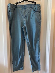 DENIM & CO "HOW MODERN" Regular Denim Slim Leg Jeans ANTIQUE WASH 22W - Picture 1 of 2