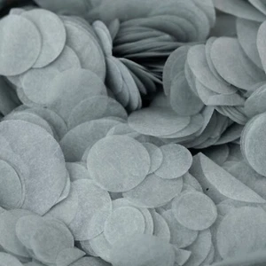 Biodegradable Wedding Confetti | SILVER | Circle Tissue Paper | 20g Bag - Picture 1 of 9