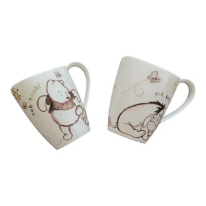 Disney Winnie The Pooh & Tigger Copper Magnolia Mugs x 2 Fine China - New Other - Picture 1 of 13