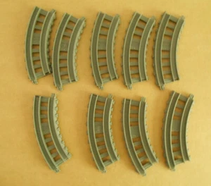 Thomas Train Gullane Lot of 9 Curve CS Gray Track Replacements BHY57 A8 - Picture 1 of 3