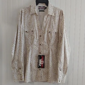 Brooks & Dunn by Panhandle Slim Women's Snap Long Sleeve Shirt Size XL NWT - Picture 1 of 11