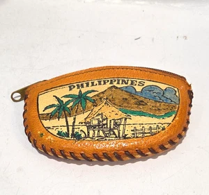 Philippinen verzierte Leder Geldbörse Geldbeutel, Reise Souvenir - Bild 1 von 5