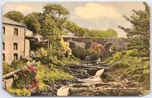 Vintage Postcard The Mill Falls, Ramelton, County Donegal Ireland - Picture 1 of 2
