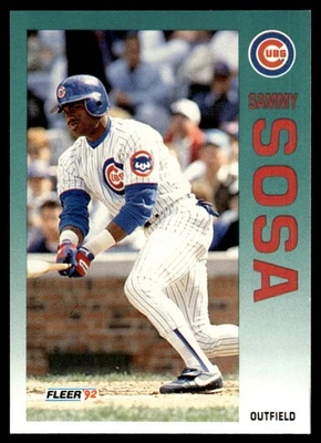 1992 Fleer Update Sammy Sosa Chicago Cubs #U-77 - Image 1 of 2