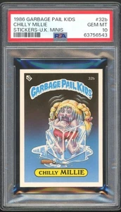 Topps Garbage Pail Kids 1st Series UK Minis #32b Chilly Millie PSA 10 GEM MINT - Picture 1 of 2