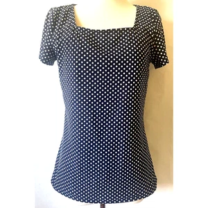 Alexis Blues Top Blau Poke Dots Damen Größe S - Bild 1 von 7