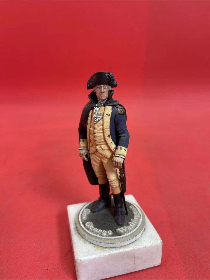 Figura histórica 54 mm General George Washington - pintada a mano Foto 1 de 4