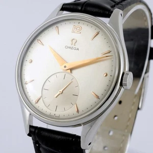OVERSIZE AUTHENTIC OMEGA 38MM MANUAL WIND 1951 GENTS WATCH CLASSIC REF 2505 - Picture 1 of 13