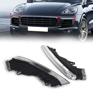 Daytime Running Light Fog Light For Porsche Cayenne 958 2015-2018 Pair - Picture 1 of 12