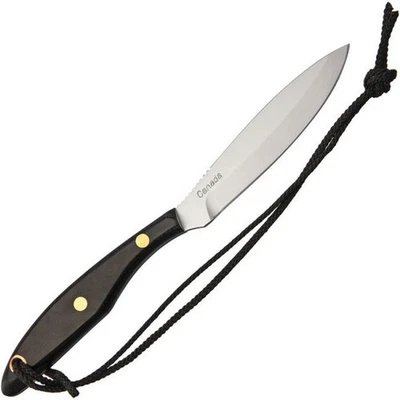 Grohmann Trout Fixed Knife Stainless Blade Black Linen Micarta Handles - M2S - Image 1 of 2