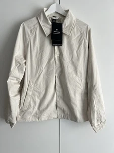 Lululemon Coaches Jacket Ivory Beige Snap Button LM4AS7S Men's Size Medium NEW - Picture 1 of 17