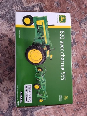 Ertyl John Deere 620 with 555 Plow 1/16 - Image 1 of 4