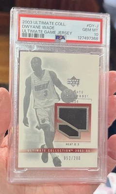 2003 Ultimate Collection Dwyane Wade Rookie Game Jersey /200 PSA 10 💎 Pop 6 - Image 1 of 2