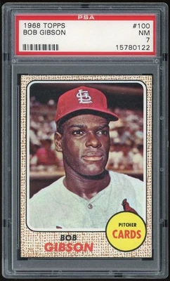1968 Topps #100 Bob Gibson PSA 7 *0122 - Image 1 of 2