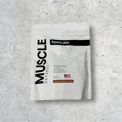 Muscle Defense em pó da ApexLabs sabor chocolate belga 9,3 oz validade 27/01  - Imagem 1 de 4