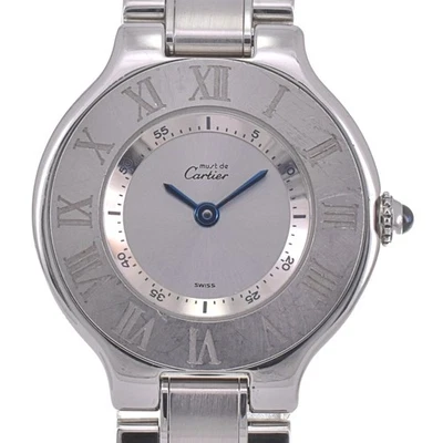 CARTIER Must21 1340/W10109T2 Silver Dial Quartz Ladies Watch G#142328 - Image 1 of 4