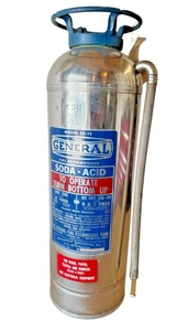 Extintor GENERAL Vintage ACERO INOXIDABLE Vacío Modelo SS-15 COMPLETO - Imagen 1 de 18