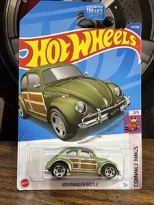 2022 Hot Wheels VOLKSWAGEN BEETLE #42/250 HW Compact Kings 2/5 Green - Picture 1 of 2