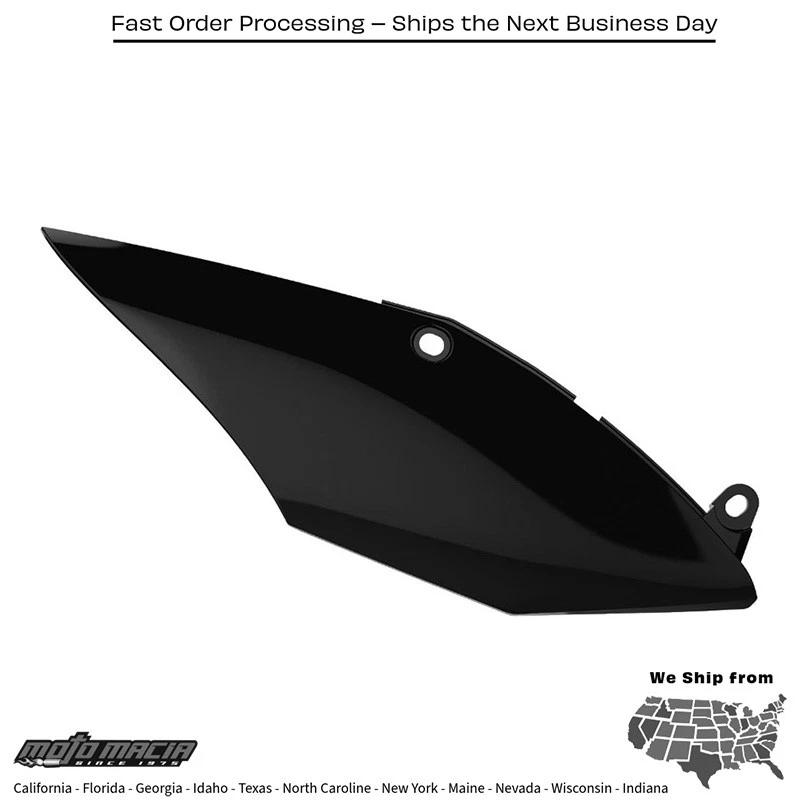 PANELES LATERALES NEGROS Honda CRF450RX 2017-2020 Honda CRF250R 2018-2021 Honda Foto 1 de 1