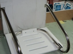 SWIM PLATFORM 71521 FOR I/O or ob SINGLE STEP ladder  S/S RAILS POLY PLATFORM - Picture 1 of 8
