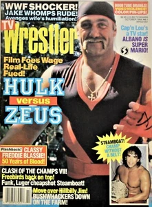 TV Wrestlers Magazine - HULK VS ZEUS - October 1989 - *8.5 Near Mint Condition - Picture 1 of 3