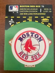 Tarjeta coleccionable de béisbol Fleer 1979 vintage de los Medias Rojas de Boston excelente estado - Imagen 1 de 3