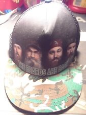  DUCK DYNASTY The Beards Are Back Camo Snap Back Trucker Cap Hat  New With Tags