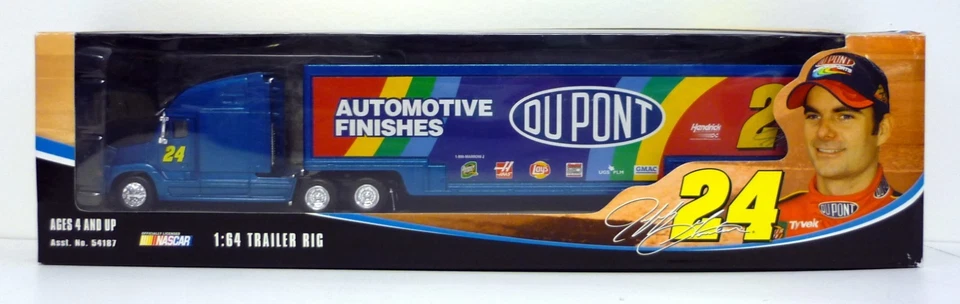Winner's Circle Jeff Gordon Trailer Rig #24 NASCAR DuPont Blue Die-Cast 2005 - Image 1 of 1
