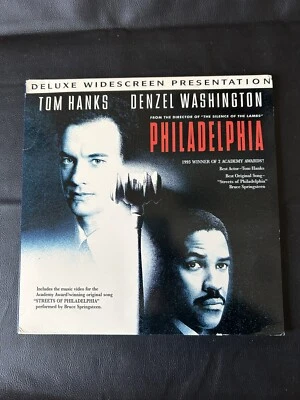 Philadelphia (1993 Tom Hanks Denzel Washington) PRE-OWNED LASERDISC - Imagem 1 de 2