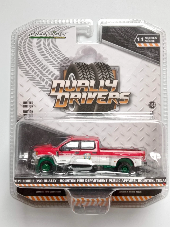 Ford F-350 2019 doble Houston TX Fire Dpt - 1/64 Greenlight - versión Green Machine Foto 1 de 1