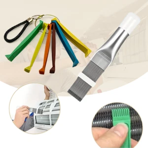 Air Conditioner Fin Cleaning Comb Metal Fin Set Condenser Cleaning Tool Brush - Picture 1 of 10