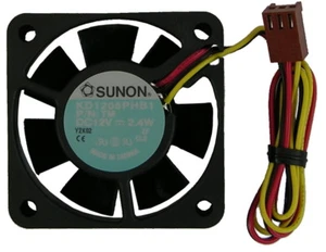 Sunon KD1205PHB1 P/N TM DC12V 12V 2.4W CPU Cooling Fan 52mm X 52mm X 16mm 3 Pin - Picture 1 of 2