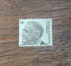 Vintage 6 Cent Franklin D. Roosevelt Postage Stamp  - Picture 1 of 10