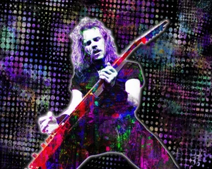 James Hetfield of METALLICA 8x10in Poster, Metallica Tribute Art Free Shipping - Bild 1 von 5