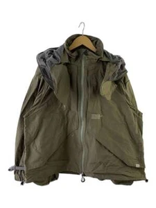 Mountain Parka in Khaki Cotton, Size L, Plain Design, Comfy Outdoor Garment - Picture 1 of 5