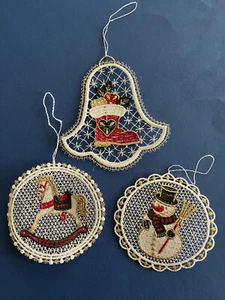 Decorazione natalizia, fatta a mano, addobbi per albero di Natale, 3 soggetti diversi - Foto 1 di 4