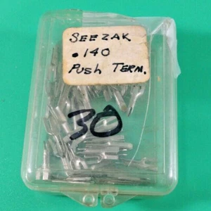 30 PCS SEEZAK-0.140 PUSH-IN TERMINALS SEEZAK - Picture 1 of 3