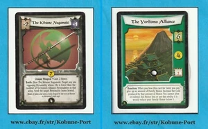 Kitsune Nagamaki + The Yoritomo's Alliance PE Fixed Cards L5R CCG Five Rings - Picture 1 of 3