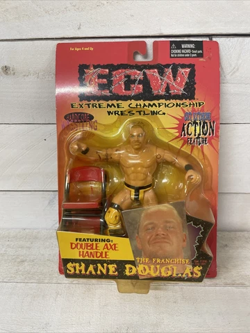 ECW Shane Douglas Action Figure San Francisco Toymakers  New Sealed Cover