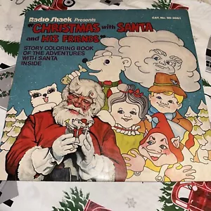Christmas With Santa and His Friends Vinyl Lp W/Coloring Book - Radio Shack 1979 - Imagen 1 de 3