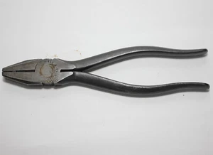 UTICA 50-8 Linesman Side Cut Pliers 8" Long Made in Utica NY USA VINTAGE - Picture 1 of 9