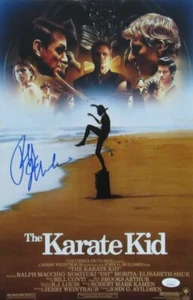 Póster de la película Cobra Kai 11x17 firmado por Ralph Macchio JSA 166202 - Imagen 1 de 3