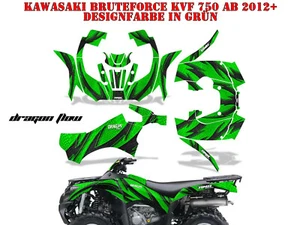 KIT GRÁFICO DE DECORACIÓN DE CARRERAS AMR ATV KAWASAKI KVF 650i/750i y KVF 750 DRAGON FLOW B - Imagen 1 de 9