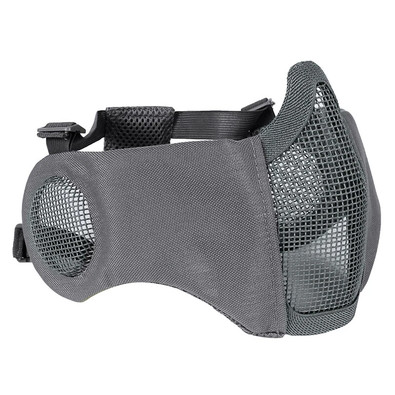 IDOGEAR Tactical Half Face Foldable Mesh Mask Protective Hunting Gear Paintball - Image 1 of 4