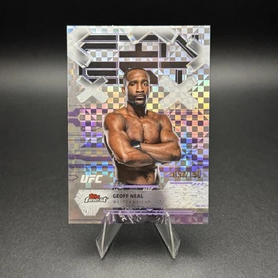 2025 Topps Finest UFC Geoff Neal Common Checkerboard Refractor 057/150 #100 - Image 1 of 2